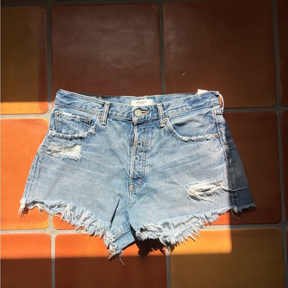 Moussy Blue Jean Shorts Distressed Cut-Off Style size 29 moussy shorts